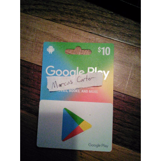 Unused Usd 10 00 Google Play Gift Card Code Google Play Geschenkkarten Gameflip