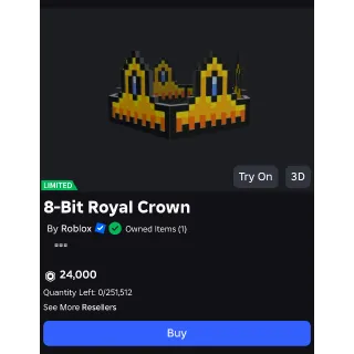 8-bit royal crown