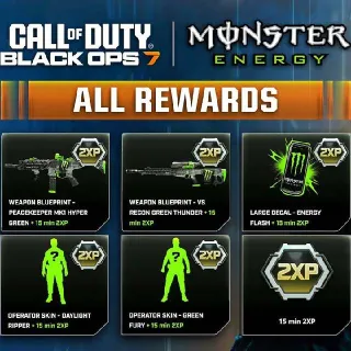 MONSTER ENERGY BUNDLE CoD BLACKOPS 7
