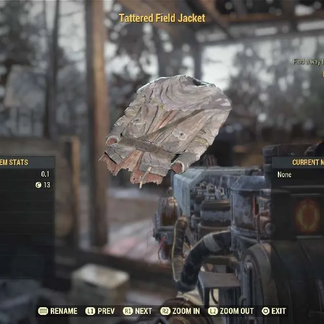 Tattered Field Jacket Fallout 76 Game Items Gameflip