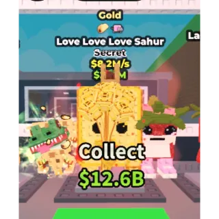 ❤️Love Love Love Sahur❤️  Strawberry Mutation Steal A Brainrot