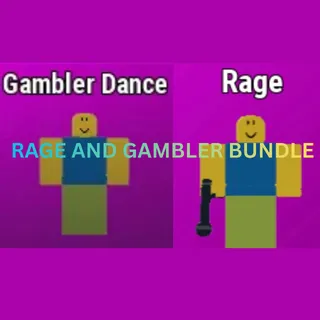 RAGE AND GAMBLER EMOTE BUNDLE Basketball Legends