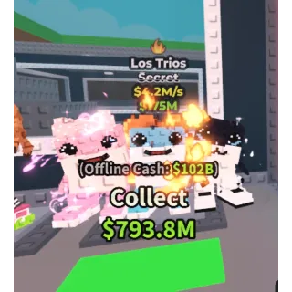 🔥Los Trios🦈  Strawberry Mutation Steal A Brainrot