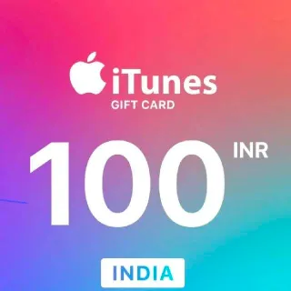 100 INR iTunes gift card