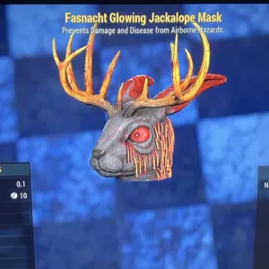 Glowing Jackalope Mask