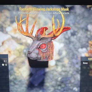 Glowing Jackalope Mask