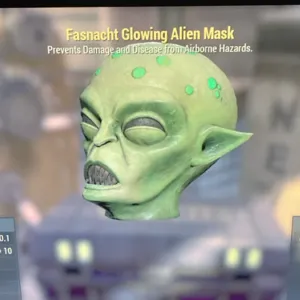 Glowing Alien Mask