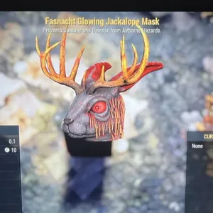 Glowing Jackalope Mask