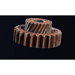 6x Rusted gears