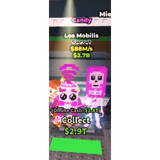 Steal a brainrot Los mobilis candy