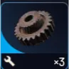 Rusted gear (6x)