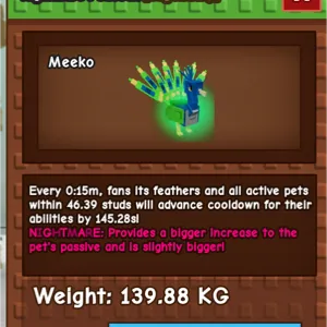 (15 sec CD) Rare Size Nightmare Peacock - 139.88 KG - Smooth Transaction