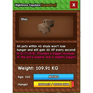 Colossal Nightmare Capybara-109.91kg