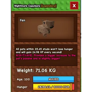 Semi Titanic Capybara - 71.06 KG