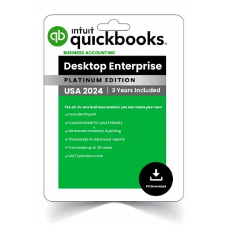 QuickBooks Desktop Enterprise 2024 - Platinum Edition - 3-Year Subscription (USA) - Windows