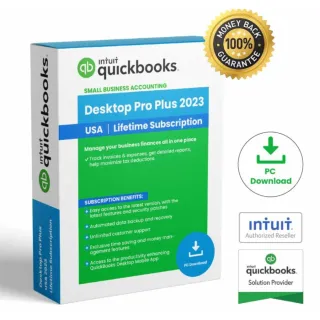 NTUIT QUICKBOOKS DESKTOP PRO PLUS 2023 FOR WINDOWS FULL RETAIL =PERMANENT VERSION=