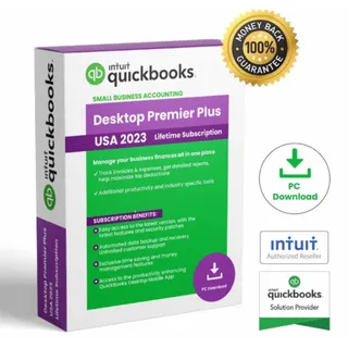 NTUIT QUICKBOOKS DESKTOP PREMIER PLUS 2023 FOR WINDOWS FULL RETAIL =PERMANENT VERSION=