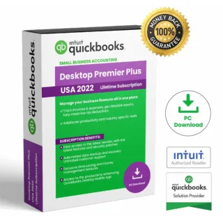 NTUIT QUICKBOOKS DESKTOP PREMIER PLUS 2022 FOR WINDOWS FULL RETAIL =PERMANENT VERSION=