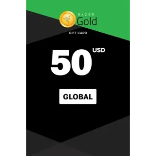 $50.00 USD Razer Gold  (Global) - Digital Key