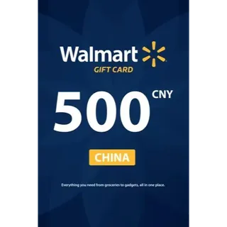 Walmart Gift Card - 500 CNY ( China ) ⚡𝐅𝐀𝐒𝐓 𝐃𝐄𝐋𝐈𝐕𝐄𝐑𝐘⚡️