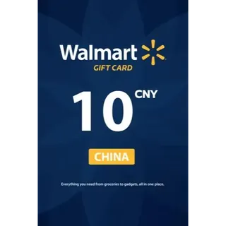 Walmart Gift Card - 10 CNY ( China ) ⚡𝐅𝐀𝐒𝐓 𝐃𝐄𝐋𝐈𝐕𝐄𝐑𝐘⚡️