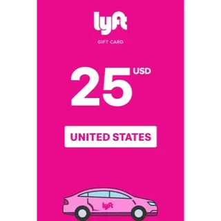 $25.00 USD Lyft