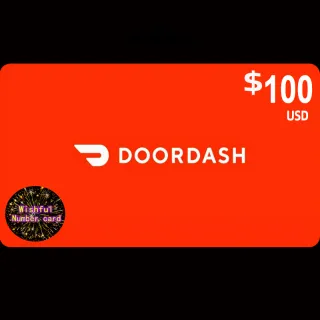 $100.00 USD DoorDash