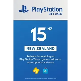 PlayStation Store 15 NZD Gift Card (New Zealand)