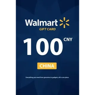 Walmart Gift Card - 100 CNY ( China ) ⚡𝐅𝐀𝐒𝐓 𝐃𝐄𝐋𝐈𝐕𝐄𝐑𝐘⚡️