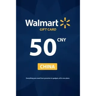 Walmart Gift Card - 50 CNY ( China )⚡𝐅𝐀𝐒𝐓 𝐃𝐄𝐋𝐈𝐕𝐄𝐑𝐘⚡️