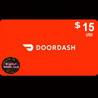  $15.00 USD DoorDash ✅ STOCKABLE
