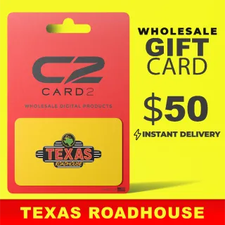 [WHOLESALE FLASH SALE] Texas Roadhouse Giftcard - $50.00 - NEW! Limited Inventory
