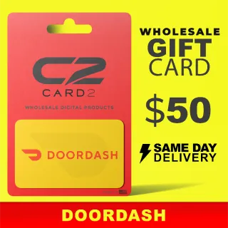 [WHOLESALE FLASH SALE] DoorDash Giftcard - $50.00 - NEW! Limited Inventory. SAME DAY DELIVERY