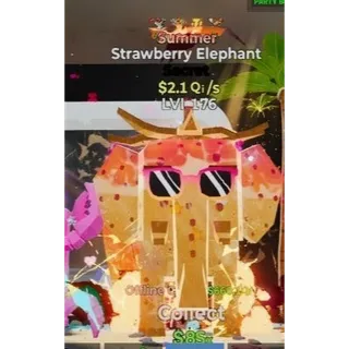 Strawberry Elephant Summer 4 traits 2.1 Qi/s Steal the brainrot 