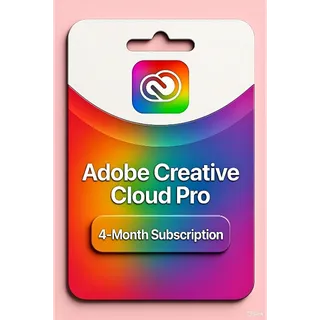 Adobe Creative Cloud Pro 4 Month