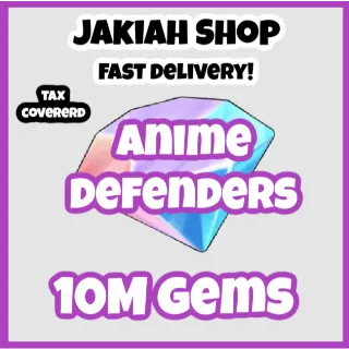 10m gems anime defenders