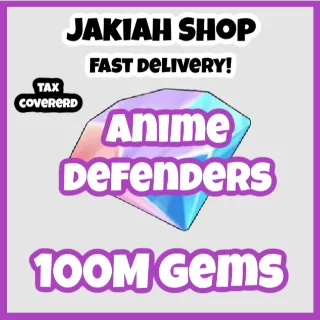 100m gems anime defenders