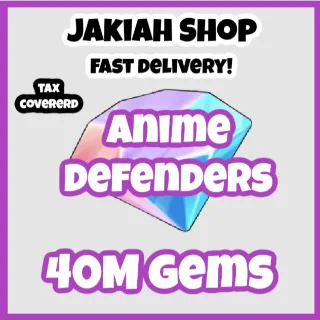 40m gems anime defenders