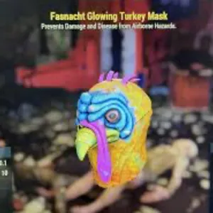 glowing turkey mask