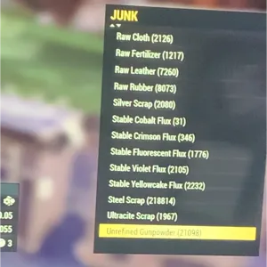 Junk whole inventory