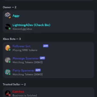 Xbox Follower Message Spammer And Party Spammer Discord Bots