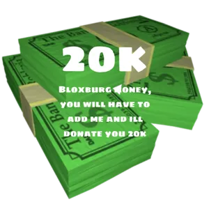 20k Bloxburg Cash