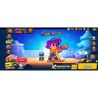 COMPTE BRAWLSTAR 87/87 BRAWLERS 