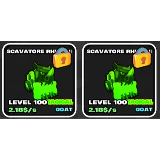 2 SCAVATORE MAGICAL 11KG LVL 100