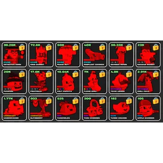 ALL REDMOON FRUITS