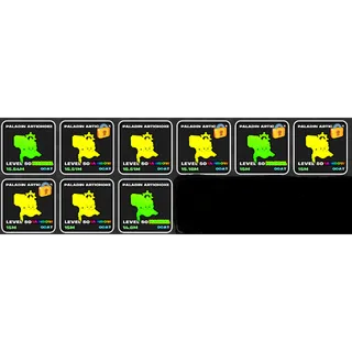PACK 9 PALADIN 15.54M-14.6M LVL 50