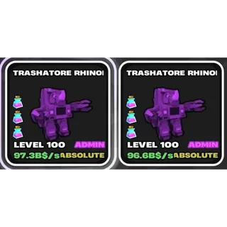 2 TRASHATORE ADMIN 3 POTION LVL 100 
