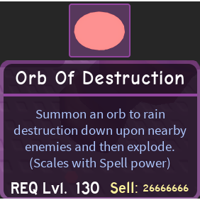 Orb Of Destruction Dungeon Quest