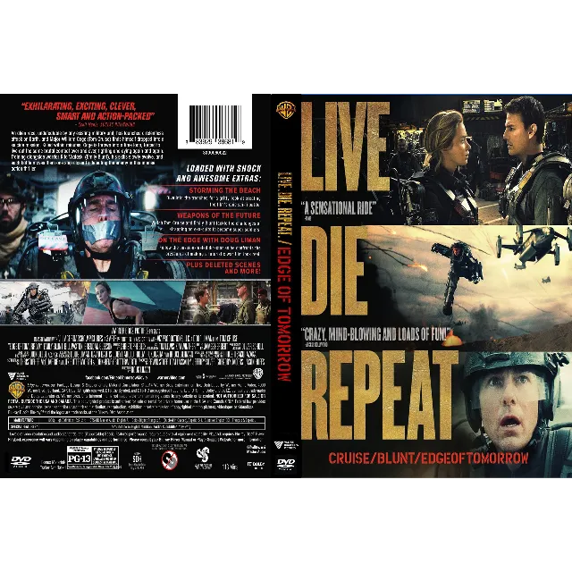 LIVE DIE REPEAT, EDGE OF TOMORROW (Tom Cruise) Digital copy of