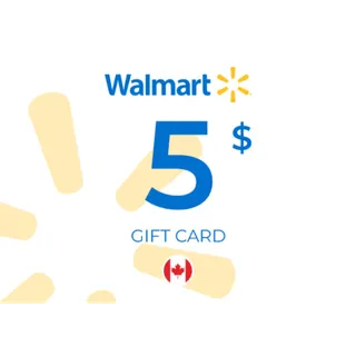 [Digital Code] *(ONLY CANADA) *Automatic delivery! - walmart.ca CANADA eGift Card CAD $5.00
